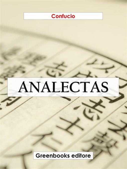 Title details for Analectas by Confucio - Wait list